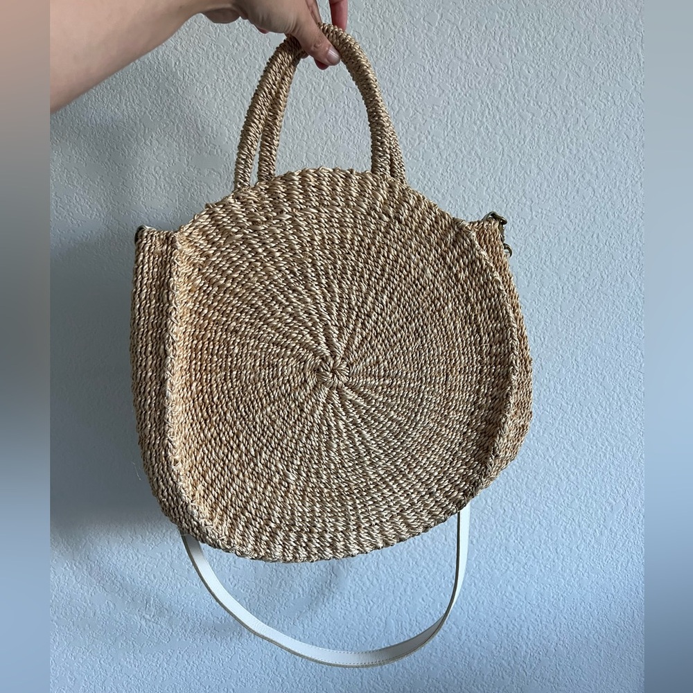 Clare V. Alice Moyen Woven Bag